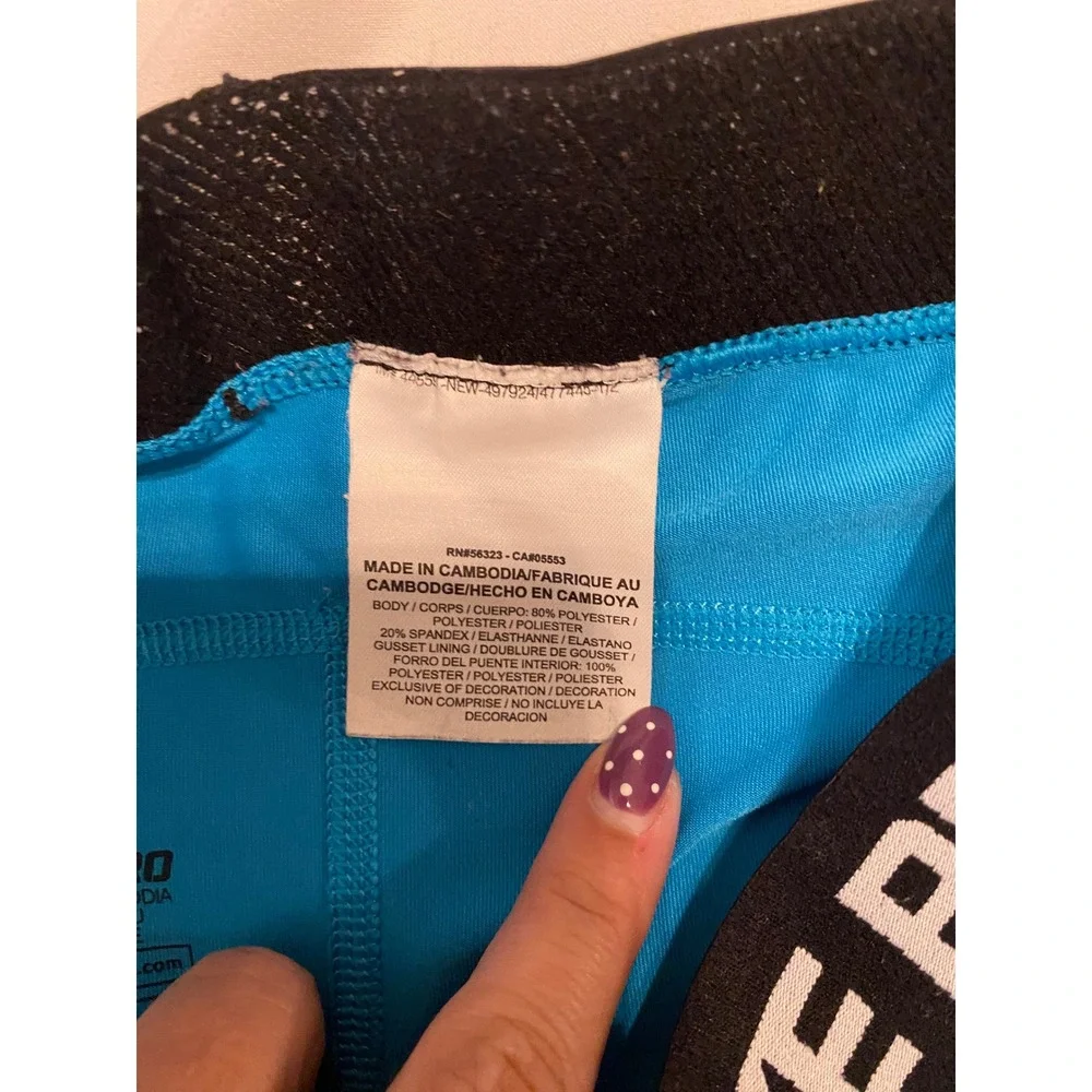 Nike Pro Compression Shorts Womens Small Blue Dri-FIT Athletic Spandex Gym‎